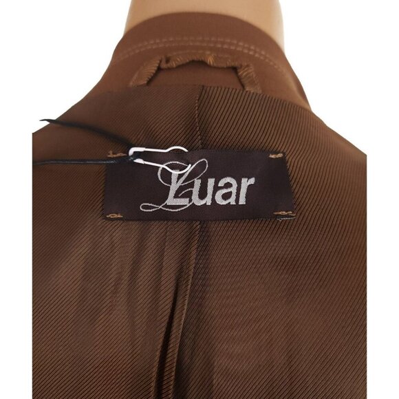 Luar Belt Coat Size S Womens Brown Trench Jacket $780 - Picture 12 of 16